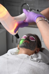 Coal laser face skin therapy