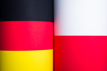 Flags of Poland and Germany