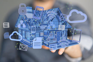 Model of the house and digital iot