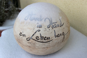 Hochzeit Spruch Kugel