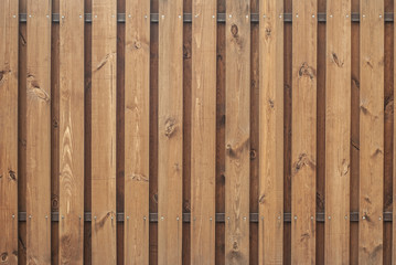 Brown wooden fence, vertical boards, background