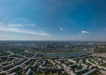 Panorama of the Ivanovsky career (Nevsky district of St. Petersburg)