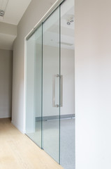 Стеклянная дверь