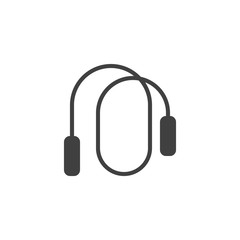 Skipping rope vector icon. filled flat sign for mobile concept and web design. Jumping rope glyph icon. Symbol, logo illustration. Vector graphics