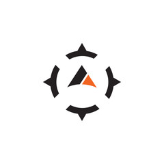 Compass logo icon vector template