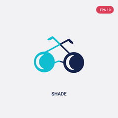 two color shade vector icon from fashion concept. isolated blue shade vector sign symbol can be use for web, mobile and logo. eps 10