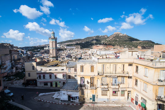 View on the old Kasbah from the Bey's Palace, Oran, Algeria