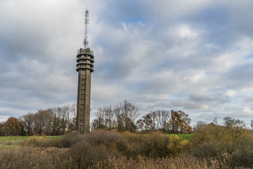 Obraz premium Tv tower in the middle of nature