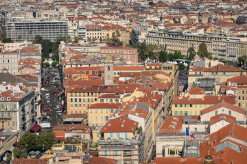 Fototapeta na wymiar View of Old Town in Nice. Cote d'Azur France. France.