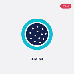 two color tong sui vector icon from food and restaurant concept. isolated blue tong sui vector sign symbol can be use for web, mobile and logo. eps 10
