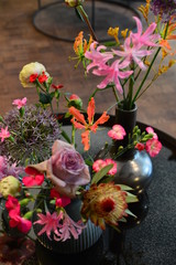 bouquet of roses in vase