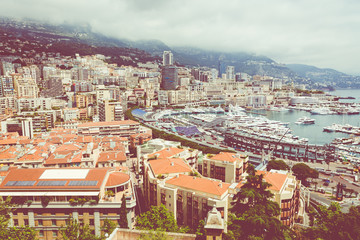 La Condamine harbour. Cityscape and harbor of Monte Carlo. Principality of Monaco.