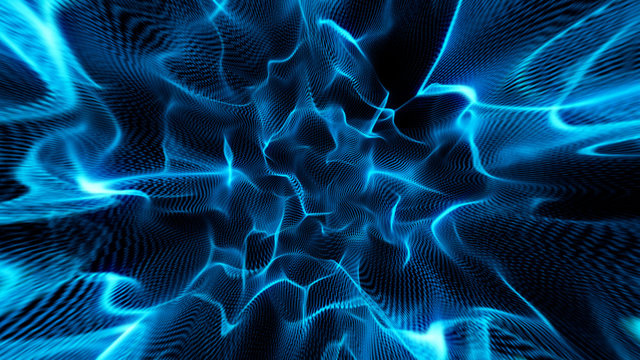 Abstract blue fon trapcode