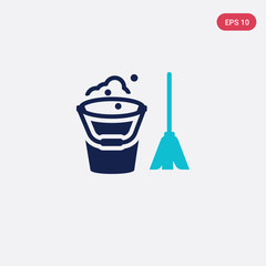 two color   vector icon from  concept. isolated blue vector sign symbol can be use for web, mobile and logo. eps