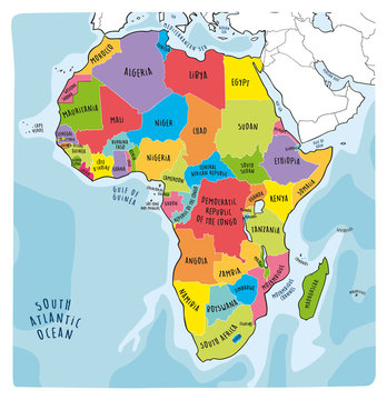 political map of africa