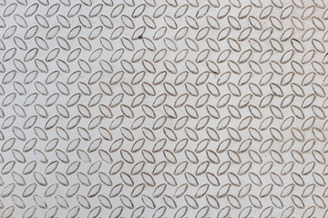 white steel checker plate anti-slip texture background on staircase step.