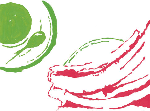 illustration of churros