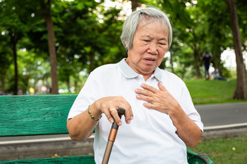 Asian elderly with certain symptoms,difficulty breathing, heart problems,Communicates the symptoms...
