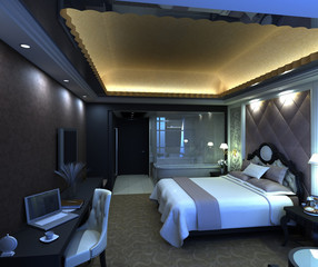 modern interior 3d rendering