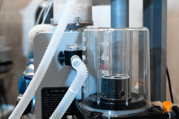 device for artificial ventilation of the patient's lungs. Surgical operating room equipment