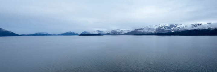 Glacier Bay National Park, Alaska, USA, is a natural heritage of the world, global warming, melting glaciers