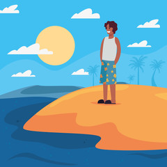 Obraz na płótnie Canvas summer time holiday vector ilustration