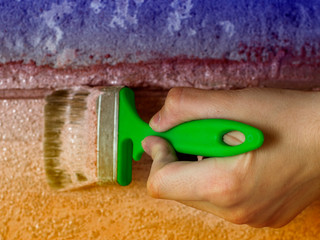 Decorator primer to Prime the walls before applying the plaster, repairs to the house, the second...