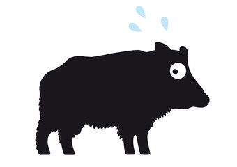 Ein Wildschwein mit Angstschweiß 