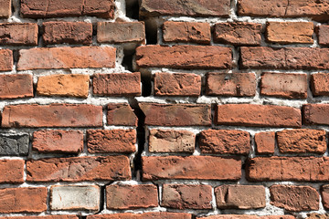 Old brick wall, Red brick wall texture grunge background