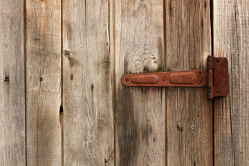 Door curtain. Background from wooden boards. Wood background