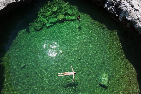 Giola Natural Pool on Thassos island, Greece