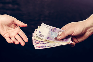 Receiving money from the customer, economic costs and payment of services.