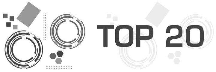 Top Twenty Grey Technology Square Horizontal 