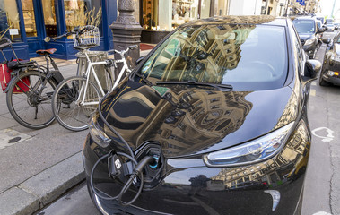 Chargement sur voiture électrique