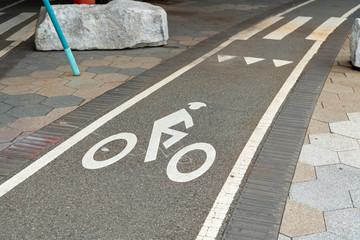 Bike Line Sign New York