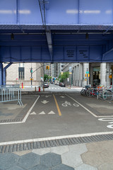 Bike Lanes under Bridge New York
