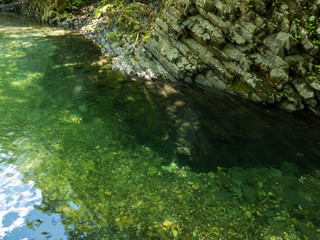 渓流 川 釣り 沢登り