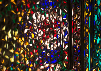 Detail Of Shah-e-cheragh Mausoleum Mirrors, Fars Province, Shiraz, Iran
