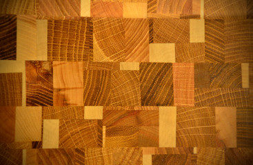 Background from wooden cubes close up