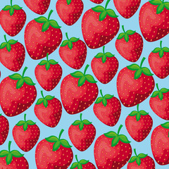 pattern of strawberries healthy fruits