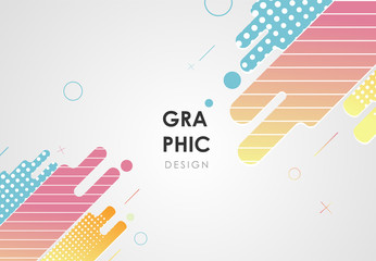 Creative geometric banner design with multi color minimal style. Colorful advertisement banner design in EPS10 vector illustration.