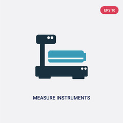 two color measure instruments vector icon from transportation concept. isolated blue measure instruments vector sign symbol can be use for web, mobile and logo. eps 10