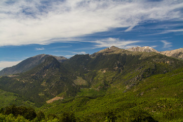 A cloudy sky, Highland roads in the Snowy Mountains