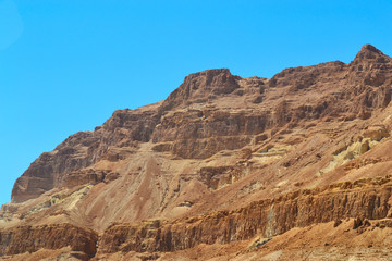 Scenic trail in Negev desert mountains, Israel