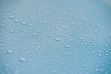 drops of water on a smooth surface