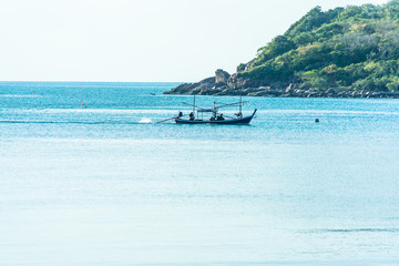 small fishing boat on the beach