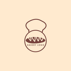 bakery vector logo design template
