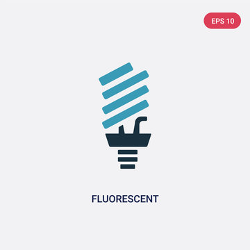 two color fluorescent vector icon from user interface concept. isolated blue fluorescent vector sign symbol can be use for web, mobile and logo. eps 10