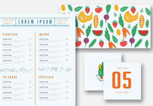 Restaurant Stationery Set