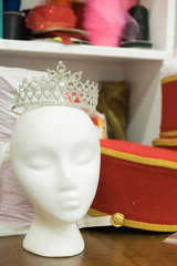 Tiara on a foam head © Kyle Hooks